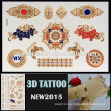 OEM al por mayor diseño colorido tatuaje hermoso diseño de mariposa tatuaje etiqueta de alta calidad 3d temporario YH 021